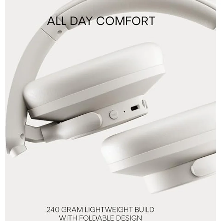 Urbanista Valencia, Kabellose On-Ear-Kopfhörer mit ANC und 40h Akkulaufzeit, Weiss – Bild 3