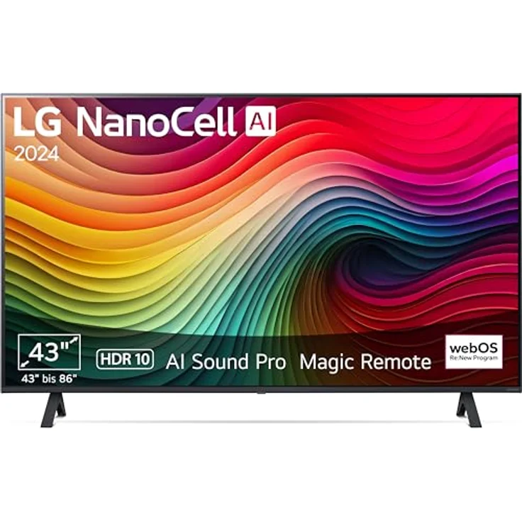 LG 43NANO81T6A TV 43" NanoCell Fernseher (4K, α5 Gen7 AI-Prozessor, webOS24, HDR10) [Modelljahr 2024] – Bild 1