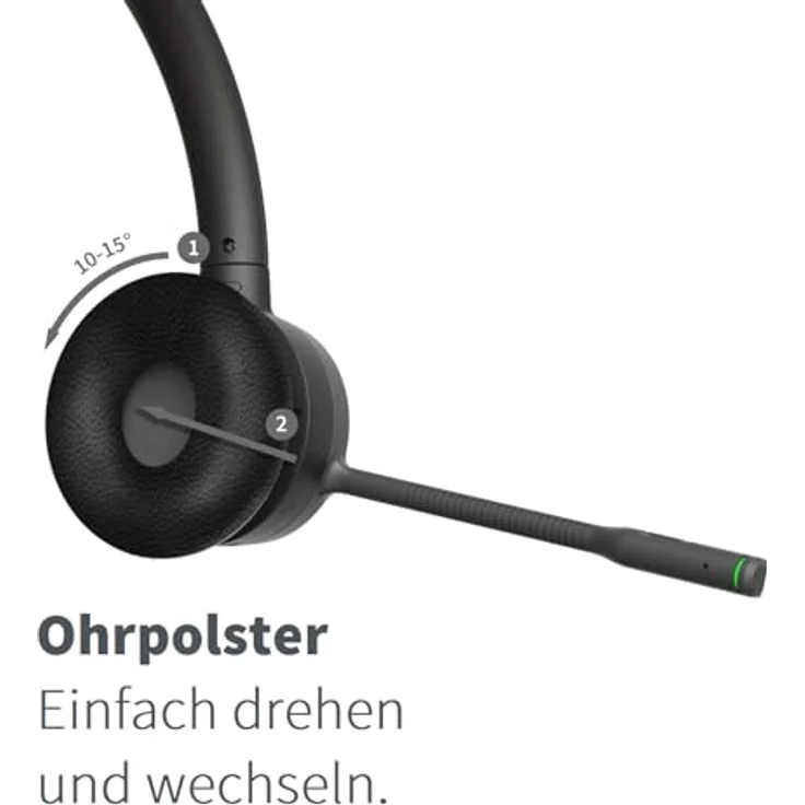 GEQUDIO Ohrpolster, Ersatz für GC-1 GC-2 GC-4, einfacher Drehverschluss zur Montage – Bild 2