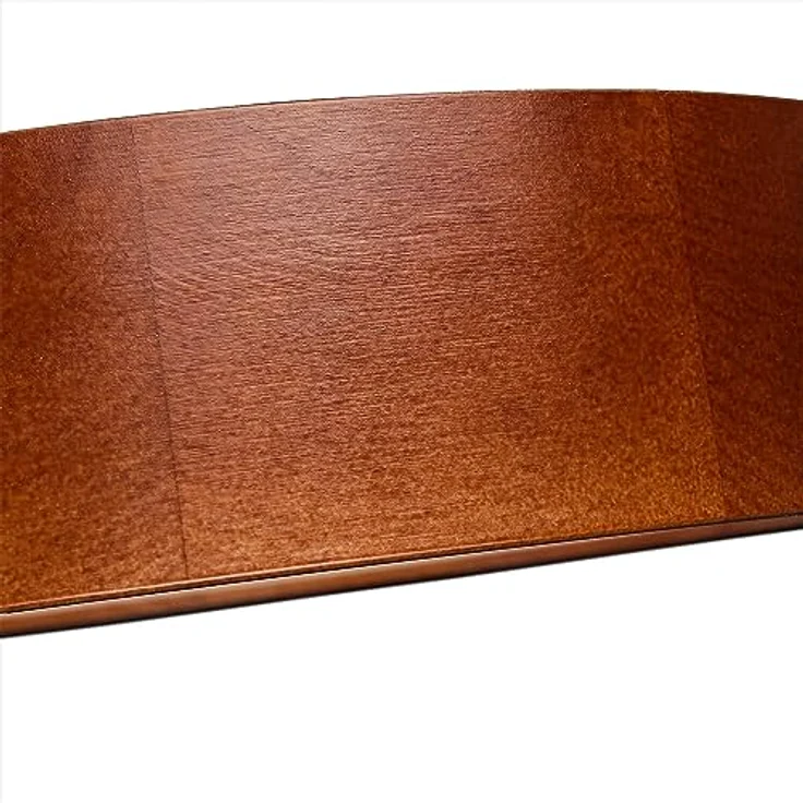 Licht-Erlebnisse Deckenlampe ARBARO Glas Holz rustikal Ø37 cm E27 blendarm 2-flammig Modern flache Deckenleuchte, Treppenhaus - Braun & Satiniert – Bild 5