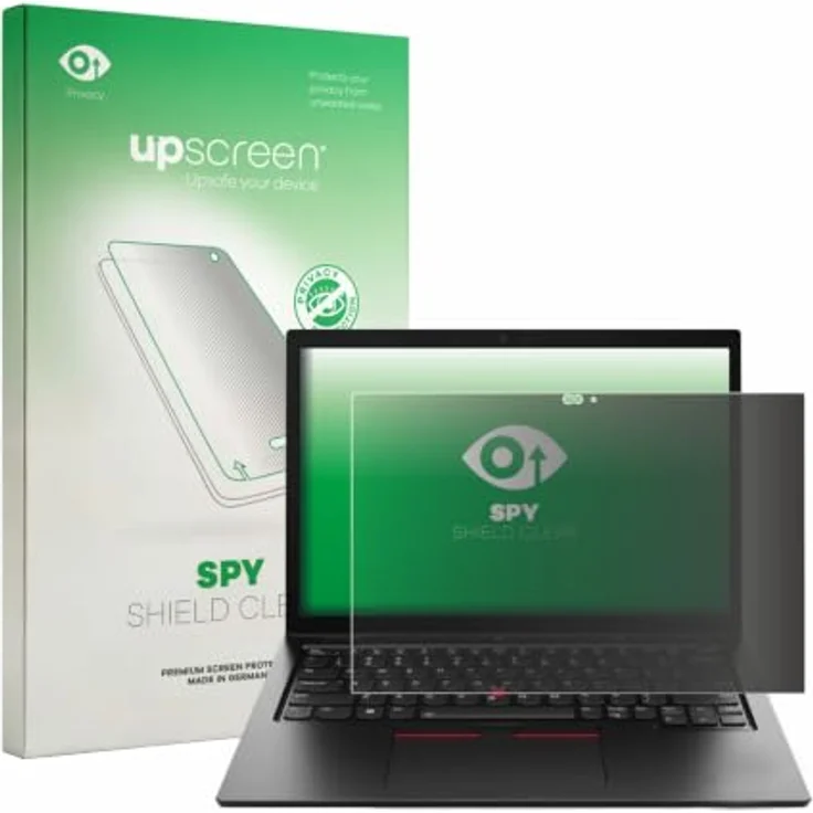 upscreen Blickschutzfolie für Lenovo ThinkPad L13 Yoga Gen 4, Anti-Spy Displayschutzfolie mit Blaulichtfilter und blasenfreier Montage – Bild 1