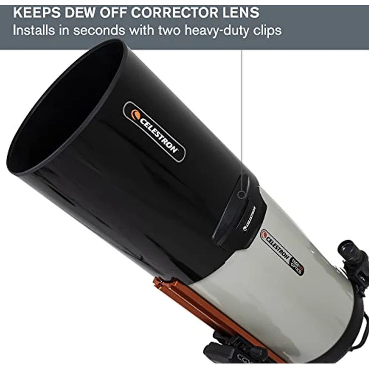 Celestron Taukappe aus Aluminium 11 Zoll, passend für Schmidt-Cassegrain, EdgeHD und RASA Teleskope, mit Samt-Auskleidung und verstellbaren Clips – Bild 2