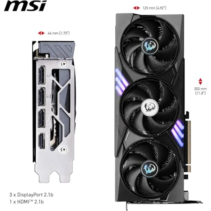 MSI GeForce RTX 5060 Ti 8G GAMING TRIO OC, 8GB GDDR7 Grafikkarte mit HDMI und 3xDP, max. Auflösung 7680x4320 – Bild 7