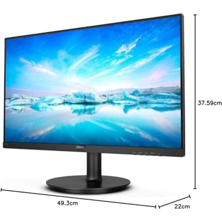 Philips 221V8 - 21,5 Zoll, Full HD (1920 x 1080 Pixel), VA-Panel, 75Hz, 4ms, 200cd-m² (221V8-00) – Bild 7