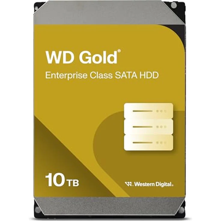 Western Digital WD Gold 10TB SATA 6Gb/s HDD, Enterprise-Klasse Speicher mit 24 TB Kapazität in flexibler Konfiguration – Bild 1