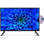 MEDION E12422 (MD 20114) 59,9 cm (24 Zoll) Full HD Fernseher mit DVD-Player, perfekt für Camping Wohnmobil LKW Garten, 12V KFZ Car-Adapter, Triple Tuner Receiver