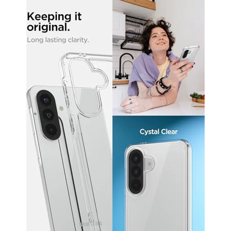 Spigen Samsung Galaxy A57 5G Hülle Ultra Hybrid, Crystal Clear, Schutzrand und Air Cushion Technologie für optimale Sicherheit – Bild 3
