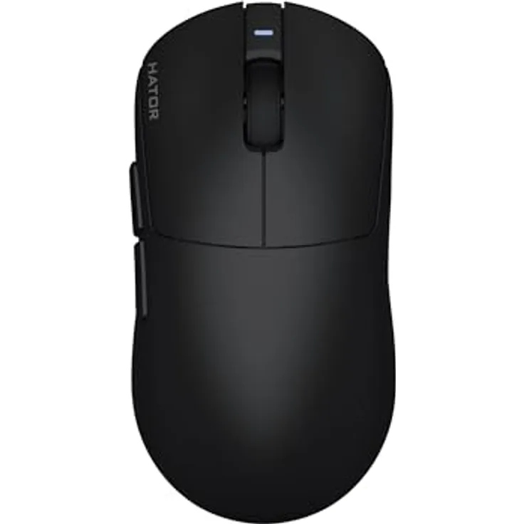 HATOR Quasar 3S Ultima 8K Wireless (Black), ultraleichte Gaming-Maus mit PixArt PAW3950 Sensor, 30.000 DPI, 2.4GHz und Bluetooth