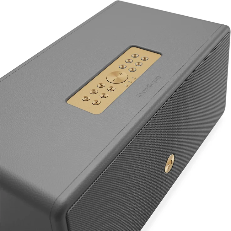 Audio Pro Drumfire D-2 W, Bluetooth WLAN Multiroom Lautsprecher mit HiFi-Klang, Grau