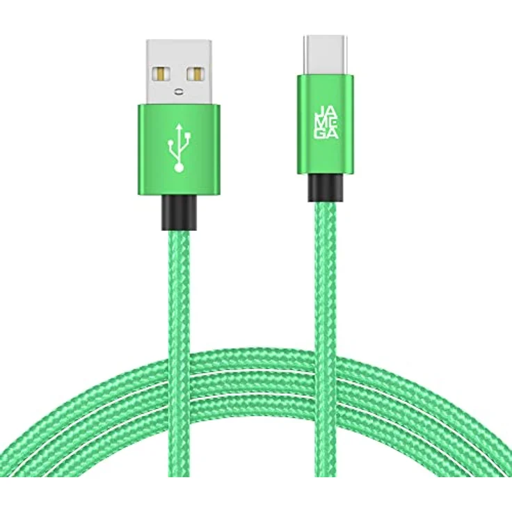 JAMEGA USB-C Kabel Nylon, 0,5m Schnell Ladekabel mit Hochgeschwindigkeits-Datentransfer bis zu 5 Gbps, kompatibel mit Samsung, Huawei, HTC, LG – Bild 7