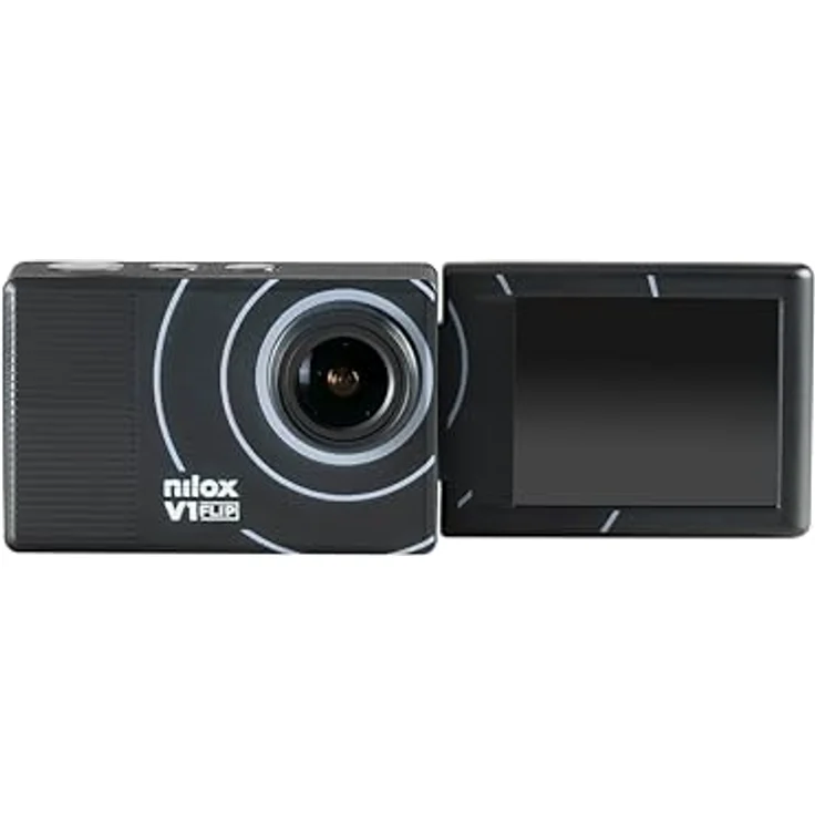 Nilox V1 Flip, Action Kamera 4K/60fps, Doppelbildschirm, WLAN, wasserdicht 30m, Akku 1050 mAh, SD-Karte 128 GB – Bild 4