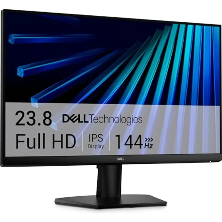 Dell SE2426H, 24 Zoll Full HD Monitor mit 144Hz, 1ms MPRT, AMD FreeSync, 2 HDMI, Schwarz, 3 Jahre Garantie