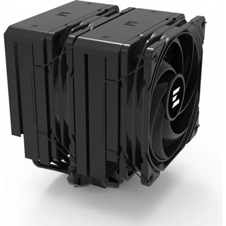 Zalman CNPS14X Duo, Dual-Tower CPU-Kühler mit 270W TDP, zwei 120mm Lüftern und sechs Heatpipes, schwarz – Bild 3