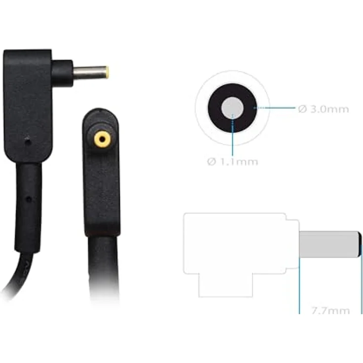 Acer KP.06501.012, Notebook Netzteil (65 W) zur Stromversorgung und Akkuaufladung, Schwarz – Bild 3