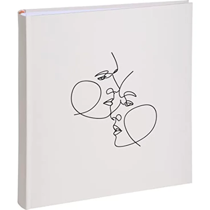 Exacompta 16079E Fotoalbum ART 300 Fotos 60 Seiten schwarz Format 29 x 32 cm Einband aus mattem elfenbeinfarbenem Kunstleder mit Glanzprägung