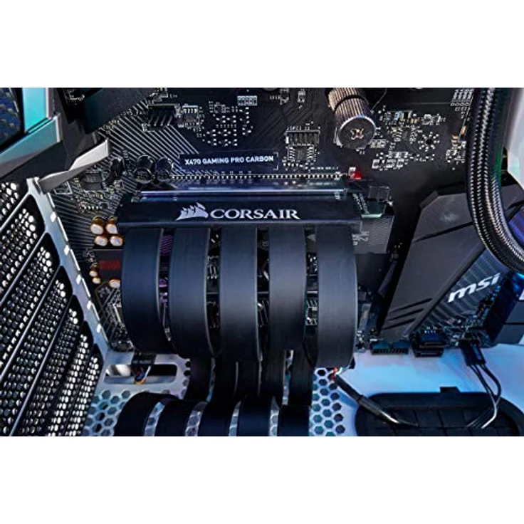 Corsair Premium PCIe 3.0 x16-Verlängerungskabel, 300 mm (EMI-abgeschirmt, vollflexibel, 90-Grad-weiblicher PCIe-Anschluss), schwarz – Bild 5
