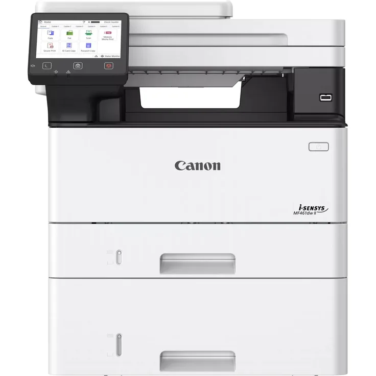 Canon i-SENSYS MF461dw II, Multifunktionsdrucker s/w Laser A4 mit Duplexdruck, 36 S/min, graue Farbe
