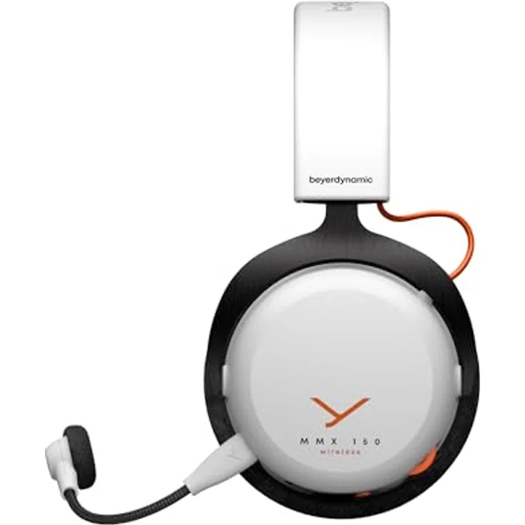 BEYERDYNAMIC MMX 150, Over-ear Gaming Headset Weiß, Bluetooth 5.3, 40mm Treiber, bis zu 50 Stunden Akkulaufzeit, abnehmbares META VOICE Mikrofon – Bild 2