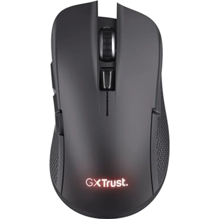 Trust GXT931 YBAR MULTI, Kabellose Gaming-Maus mit 7200 DPI, ergonomisch für Rechtshänder, Schwarz – Bild 1