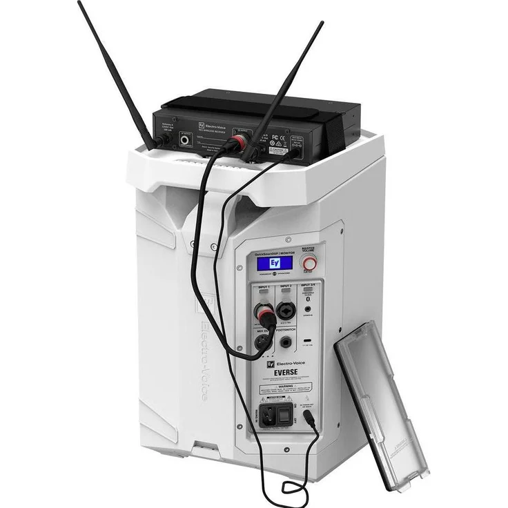 Electro Voice EVERSE8-W Mobiler PA Lautsprecher, 8 Zoll, akkubetrieben, 400 W, wetterfest, weiß