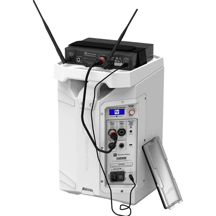 Electro Voice EVERSE8-W Mobiler PA Lautsprecher, 8 Zoll, akkubetrieben, 400 W, wetterfest, weiß