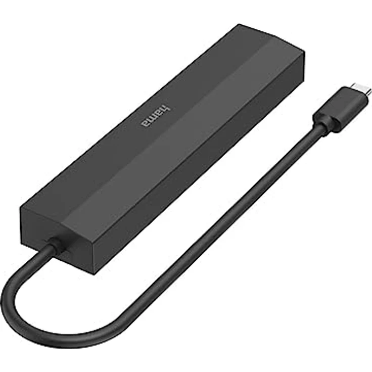 Hama USB-Hub 6 Ports (3x USB-A, USB-C, HDMI, LAN/Ethernet, für Maus, Tastatur, Monitor, Netzwerk etc., bis zu 5 Gbit/s, Ultra HD, 4K, Thunderbold, Power Delivery), Klein – Bild 5
