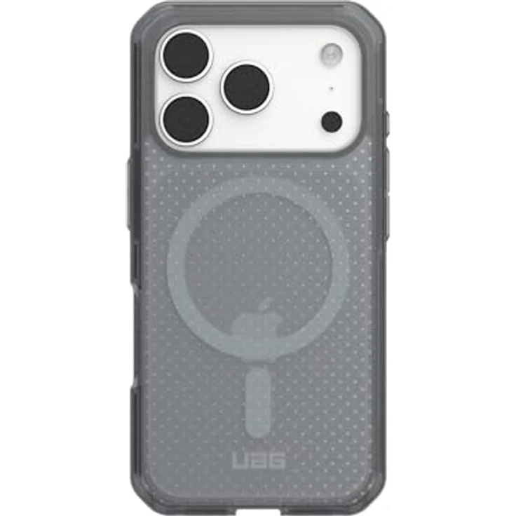 URBAN ARMOR GEAR Dot Case für Apple iPhone 17 Pro, grau transparent, mit Magnetring, 4,6m Fallschutz und Wireless Charging – Bild 3