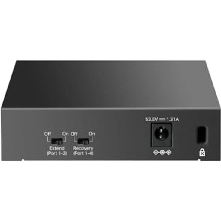 TP-Link 5-Port-Desktop-GIGABIT-Switch MIT 4 POE+-Ports, Lüfterloses Design, schwarz – Bild 2
