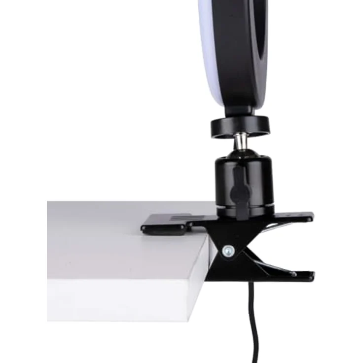 Grundig Ringlicht LED Selfie Ringlicht mit Clip, ∅ 15,6 cm, 48 LEDs, stufenlos dimmbar, 3 Lichtfarben – Bild 6