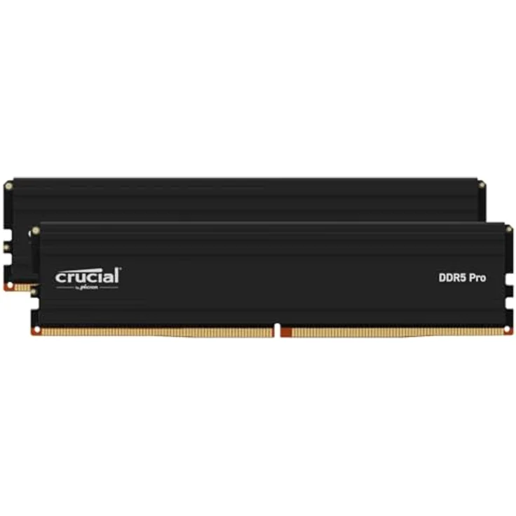 Crucial Pro DDR5 RAM 32GB Kit (2x16GB) 6000MHz, Intel XMP 3.0, PC Computer Arbeitsspeicher 32GB DDR5 - CP2K16G60C48U5 – Bild 1