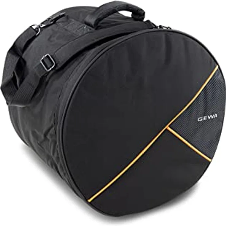 GEWA Premium Tom Bag 14x14in, schwarzer DJ-Bag aus Cordura 600 Denier, wasser- und reißfest, mit 20 mm Schaumstoffpolsterung und verstärkten Trageteilen