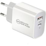 IWH USB-Ladegerät 30 W Steckdose, Innenbereich Anzahl Ausgänge: 2 x USB 3.0, USB-C® Buchse (Power Delivery)