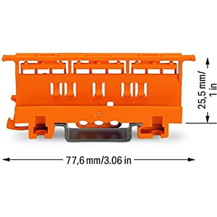 Monacor CC221-500 WAGO Befestigungsadapter, Orange – Bild 3