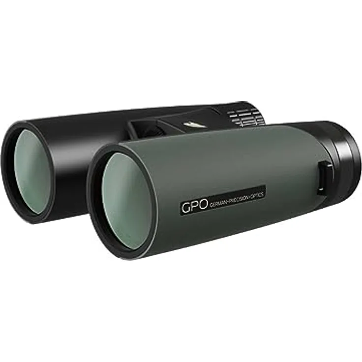 GPO German Precision Optics Fernglas B341, 8x42mm, Grün und Schwarz, ideal für Naturbeobachtungen