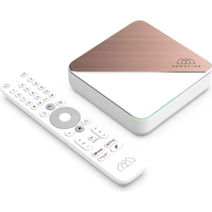 Homatics Box R 4K Plus Android TV Mediaplayer (4K UHD, HDR, WiFi 6, Bluetooth, Sprachfernbedienung) – Bild 1