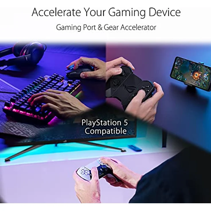 Asus ROG Strix GS-AX5400 Gaming Router (Ai Mesh WLAN System, WiFi 6 AX5400, PS5 kompatibel, Gaming Engine mit Aura RGB, Gigabit LAN, 1.5 GHz TC CPU, AiProtection, USB 3.2) – Bild 5