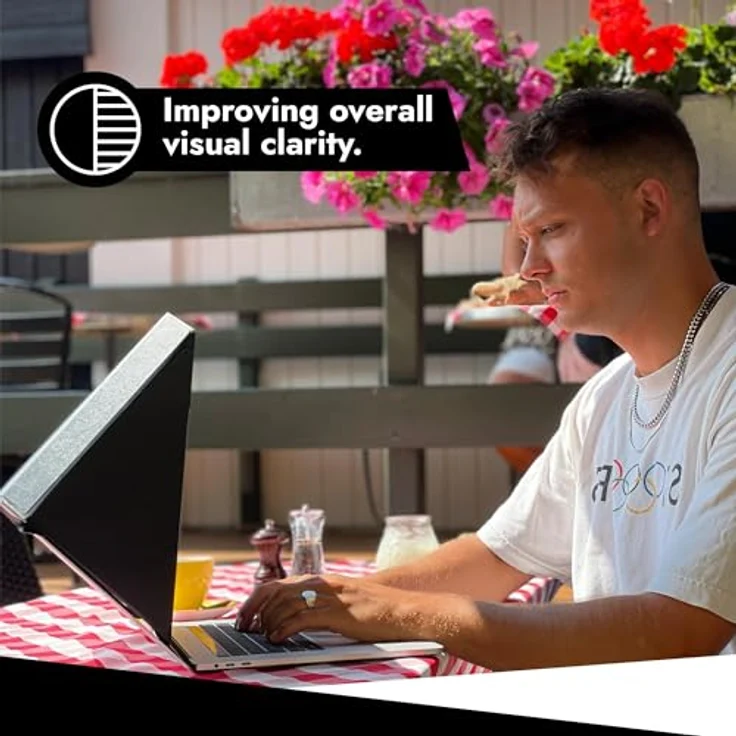 Philbert Design Philbert Sun Shade & Privacy Hood, Ultradünner Sichtschutz für 12-14" Laptops, Schwarz, Überhitzungsschutz, universelle Kompatibilität – Bild 5
