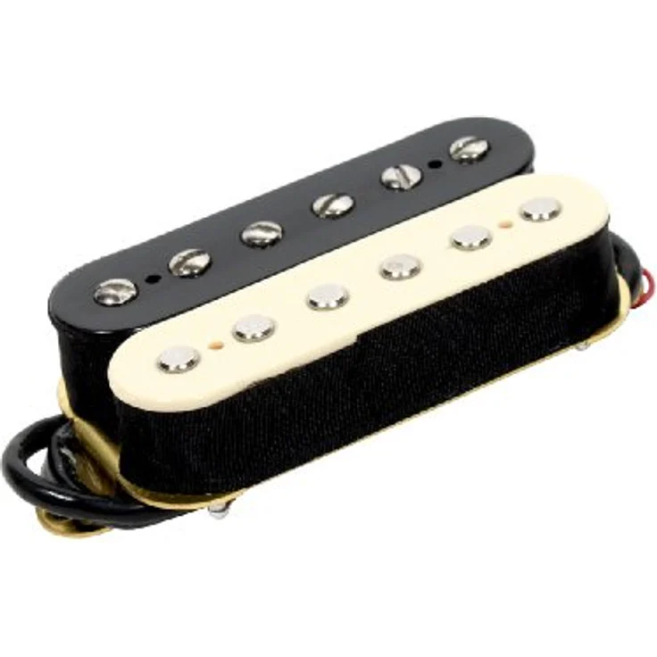 Evh Wolfgang Bridge Pickup, Tonabnehmer für Stegposition, handgefertigt, breiter Frequenzbereich, hoher Output, 4 conductor, Schwarz/Weiß – Bild 3