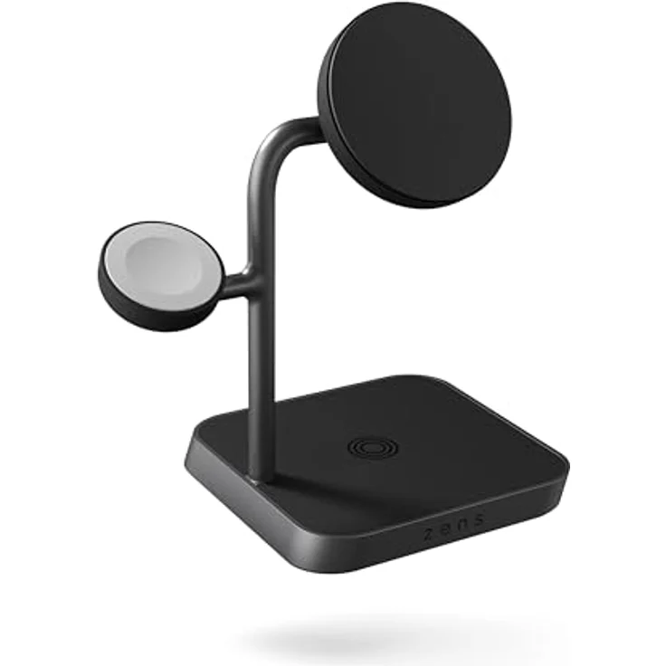 OtterBox Zens Office Wireless Charger 3, kabelloses 15 W Ladegerät für iPhone, Apple Watch und AirPods, MagSafe und Qi-kompatibel, inkl. 45-W-Netzadapter, Schwarz – Bild 4