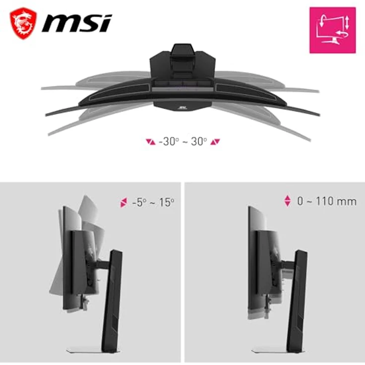 MSI MPG 341CQRDE QD-OLED X36 Gaming Monitor - 360Hz, 0,03ms GtG – Bild 4
