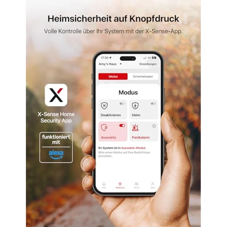 X-Sense Smart Türsensor SDS0A, mit austauschbarer Batterie, kompatibel mit Alexa, 500 m Reichweite, für Schiebetüren und Fenster – Bild 3