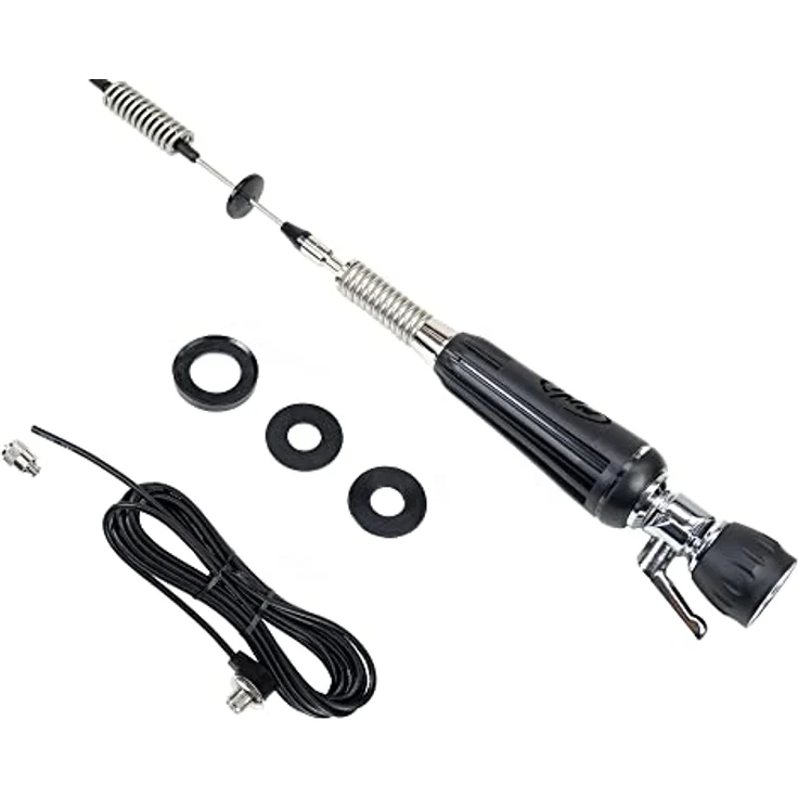 CB Antenne PNI LED 850, 85cm, 300Watt, klappbar, leuchtet bei der Übertragung und PNI T601 Montagekabel – Bild 5