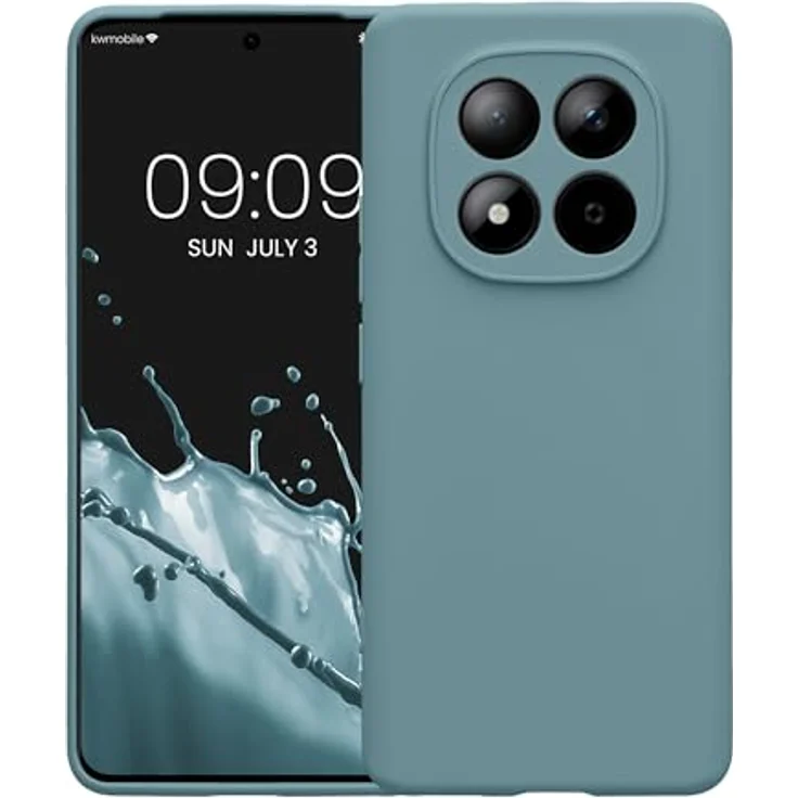 kwmobile Handyhülle für Xiaomi Redmi Note 15 4G / Redmi Note 15 5G / Poco M8 5G, weiche Silikon Schutzhülle in Antique Stone, flexibel und rutschfest, präzise Kameraausschnitte – Bild 5