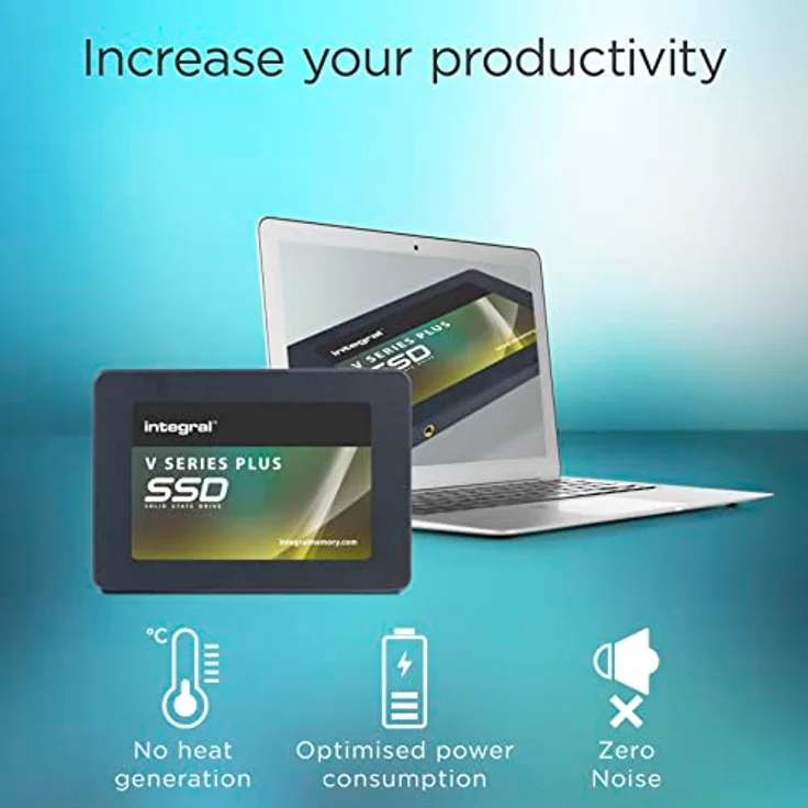 Integral V Series V2 Plus 512GB 2,5 Zoll interne Solid State Festplatte (SSD), Lesen 550MB/s, Schreiben 520MB/s, SATA Schnittstelle 6Gb/s | Schwarz – Bild 4