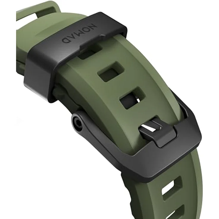 Nomad Rocky Point Band Apple Watch 42 / 44 / 45 / 49 mm, Grün, Wasserdichtes Sportarmband aus Fluorkohlenstoff-Gummi – Bild 4