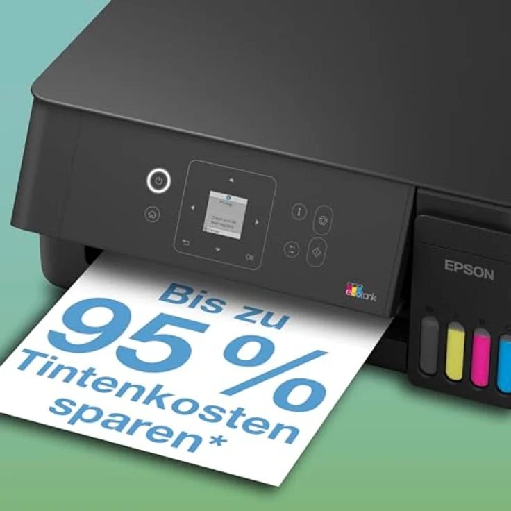 Epson EcoTank ET-2922, Multifunktionsdrucker mit WLAN, Farb-Tintenstrahl, bis zu 11 Seiten pro Minute, großes Papierfach für 100 Blatt, A4 und Legal-formate – Bild 9