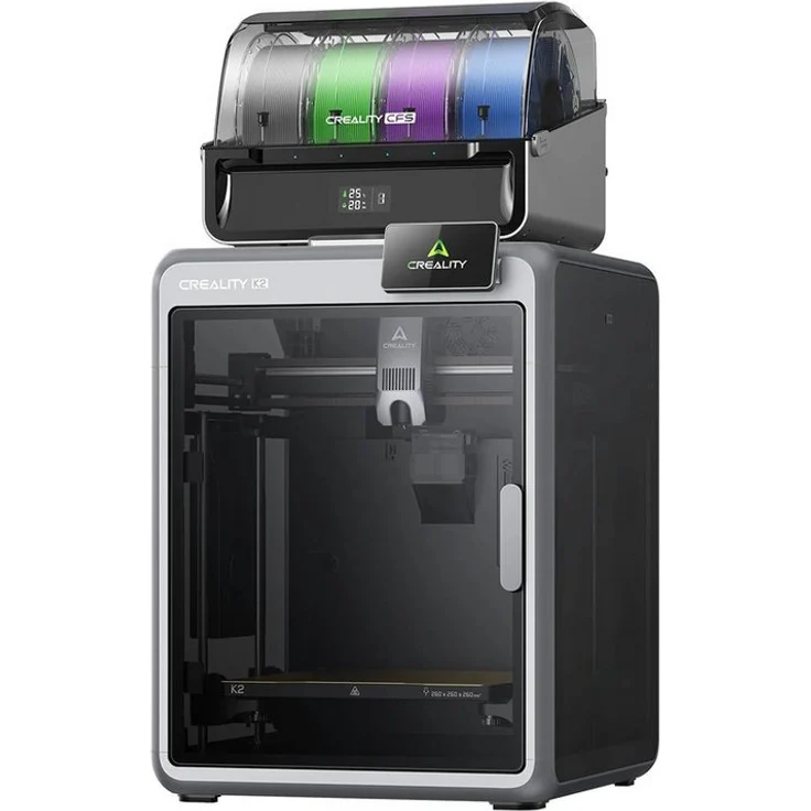Creality 3D K2 Combo, Mehrfarbiger 3D-Drucker mit CFS, kompatibel mit allen gängigen Filamenten, 260x260x260 mm Bauraum