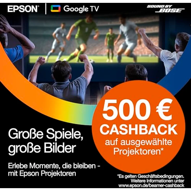 Epson Lifestudio Grand Plus EH-LS970W, 4K Beamer mit KI-Bildverbesserung, Dolby Audio und Google TV, Diamond White – Bild 3
