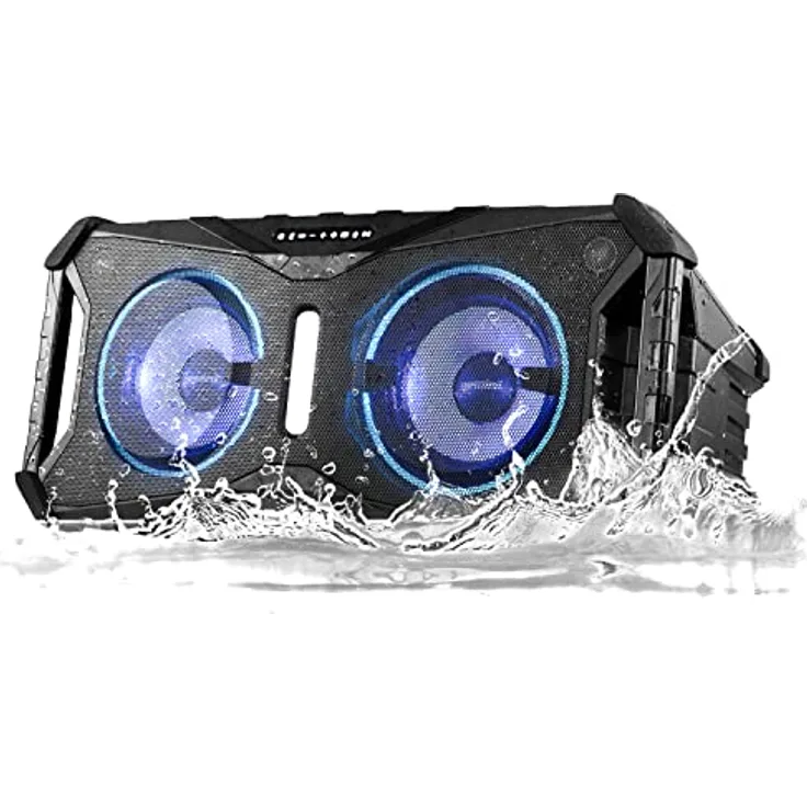 Gemini Sound SOSP-8 Soundsplash Wasserdichte Floating Bluetooth Tragbare Haus Party LED LightShow 420W Watt Wiederaufladbare Batterie Port Powered Wireless Dual 8 "Zoll Tieftöner Boombox Lautsprecher