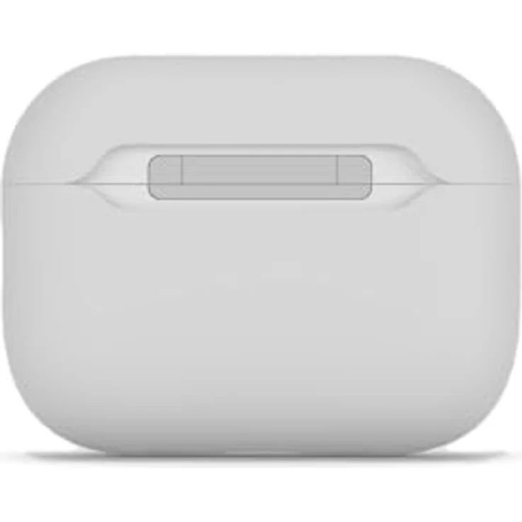 Decoded Silicone Case für Apple Airpods Pro 3, schockabsorbierende Schutzhülle aus flüssigem Silikon, grau, drahtlos ladefähig – Bild 5